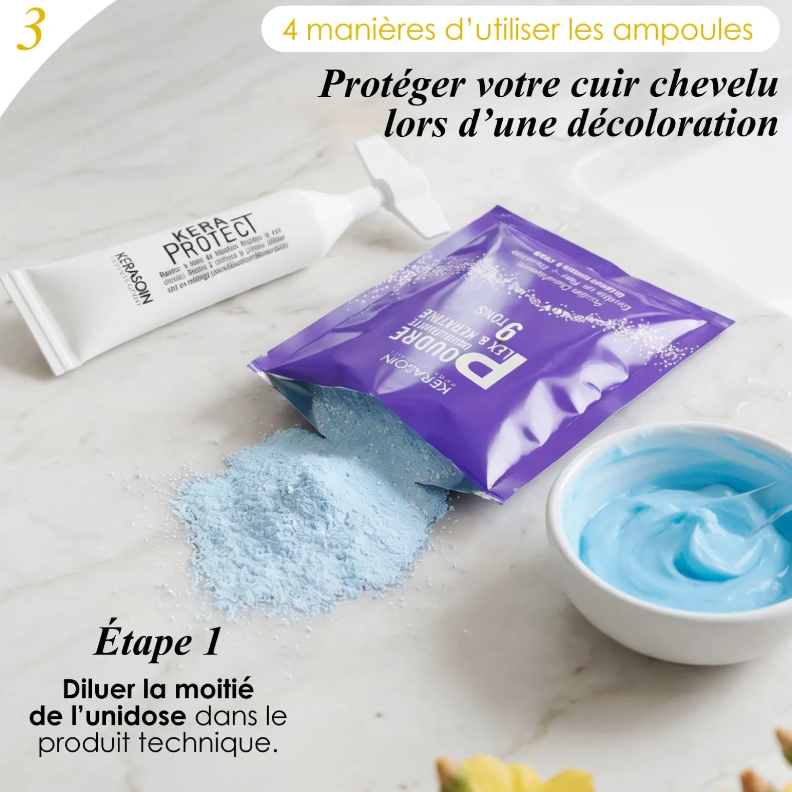 Ampoule de protection des cheveux Keraprotect Unidose 10ml