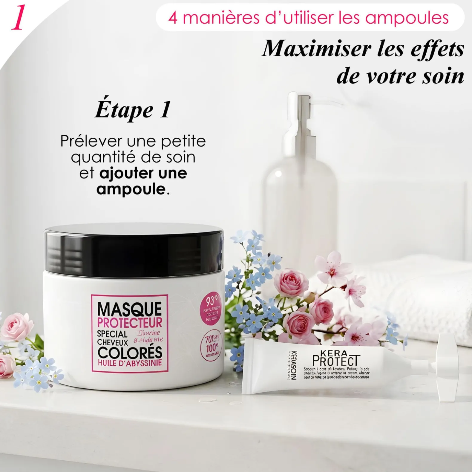 Ampoule de protection des cheveux Keraprotect Unidose 10ml