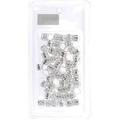 Anneaux bijoux cheveux argenté petit modèle
