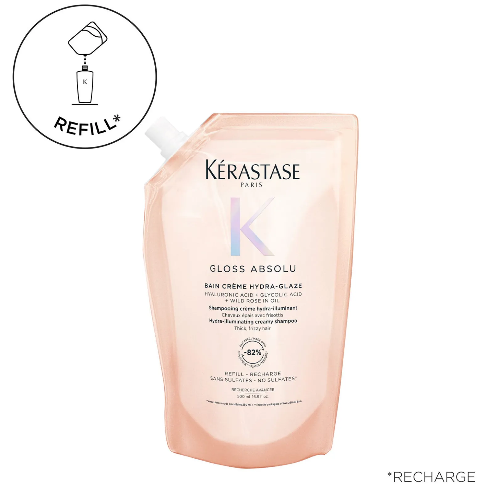 Bain crème Hydra-Glaze Gloss Absolu recharge 500 ml