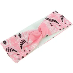 Bandeau bandana enfant rose clair