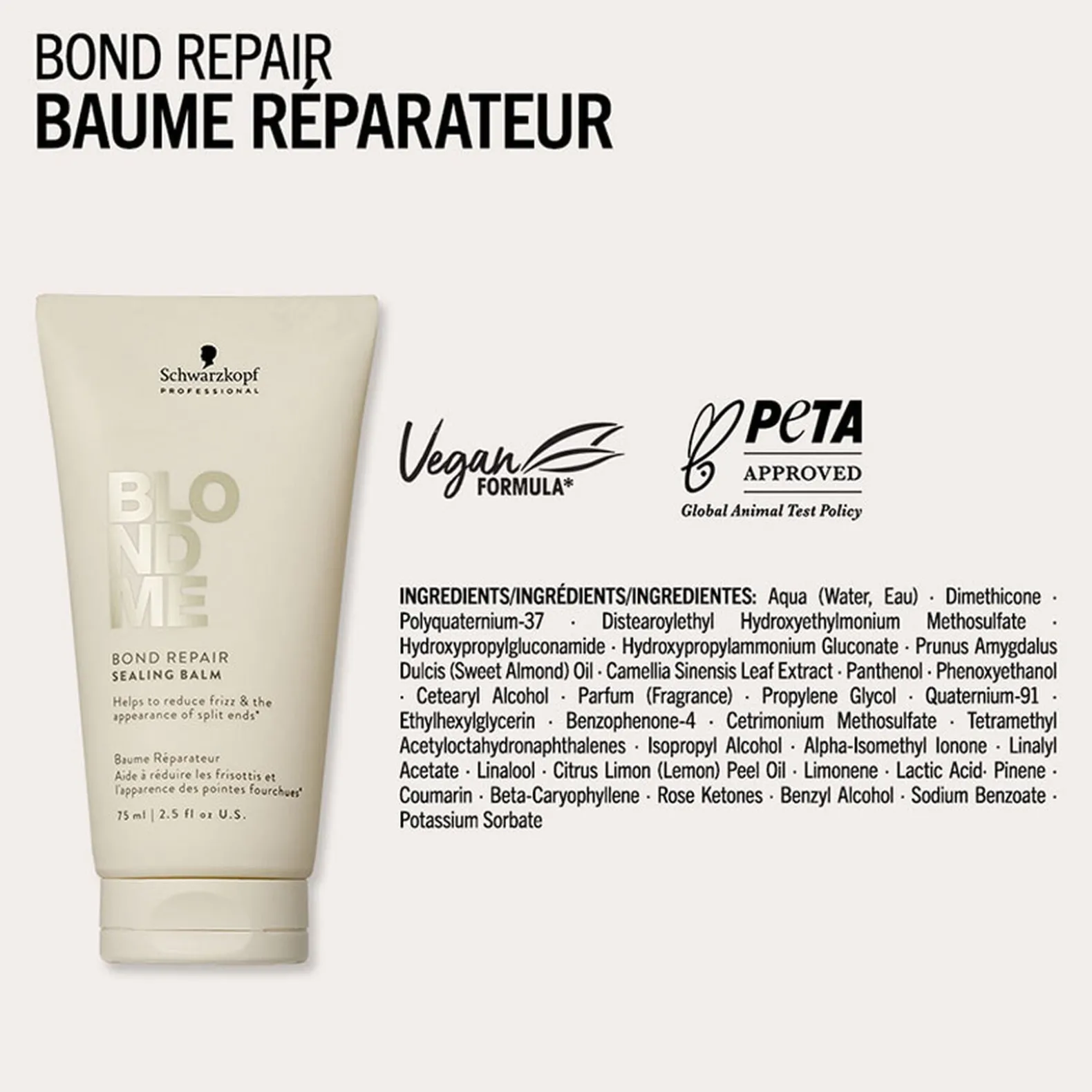 Baume réparateur sans rinçage Blondme Bond Repair