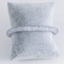 Bracelet strass filet gris