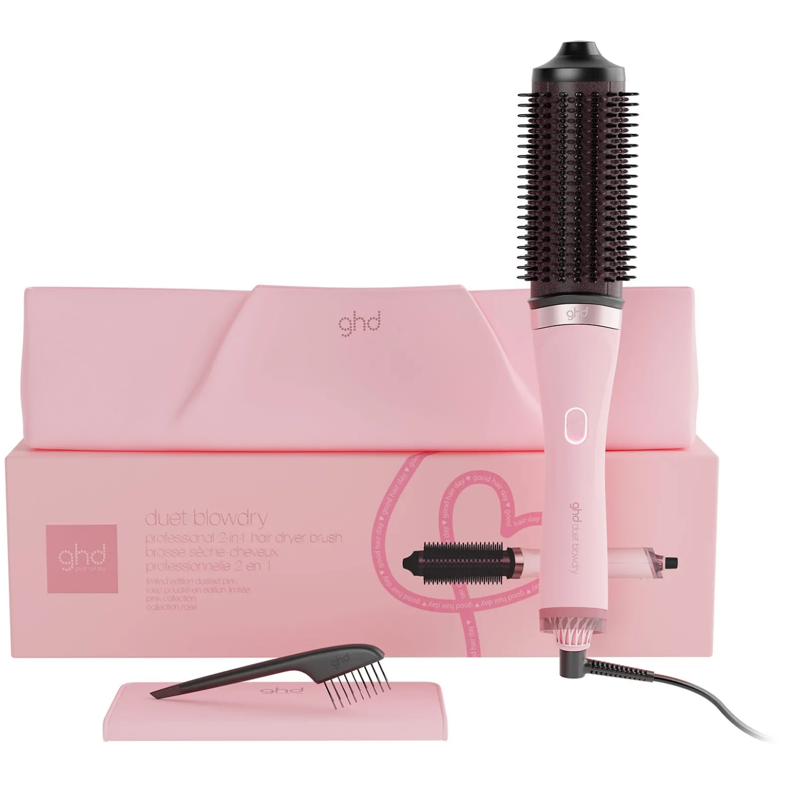 Brosse soufflante Duet Blowdry édition limitée Pink