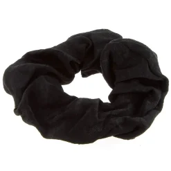 Chouchou en coton satiné noir