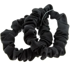 Chouchous satinés fins x 2 noir