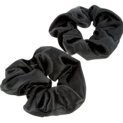 Chouchous satinés x 2 noir