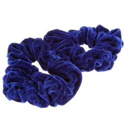 2 Chouchous velours XXL bleu