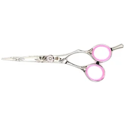Ciseaux de coupe fleur diamant rose 5.5