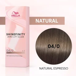 Coloration gloss Shinefinity 04/0 natural expresso