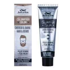 Coloration pour homme cheveux & barbe 6.1 blond cendré