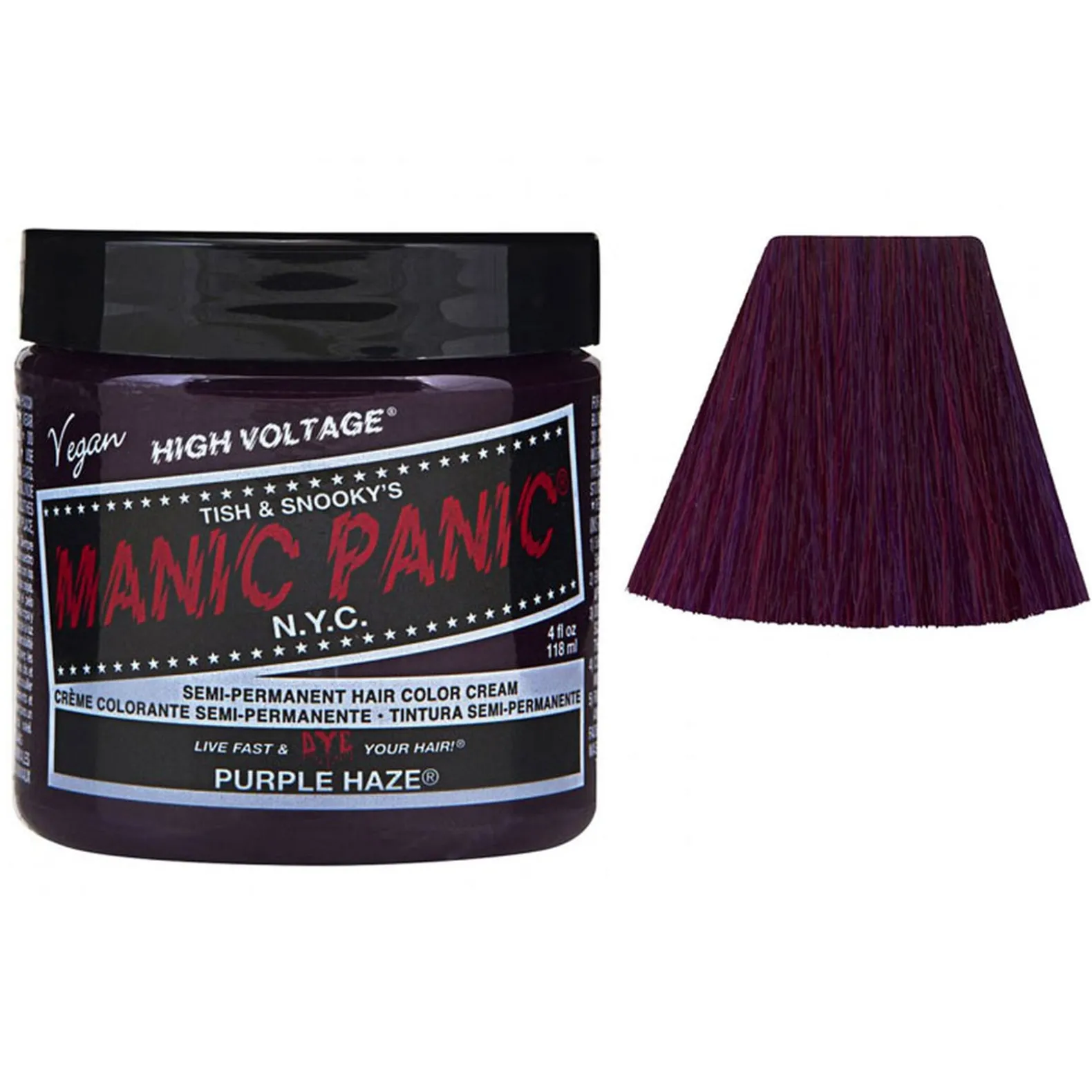 Coloration semi-permanente purple haze