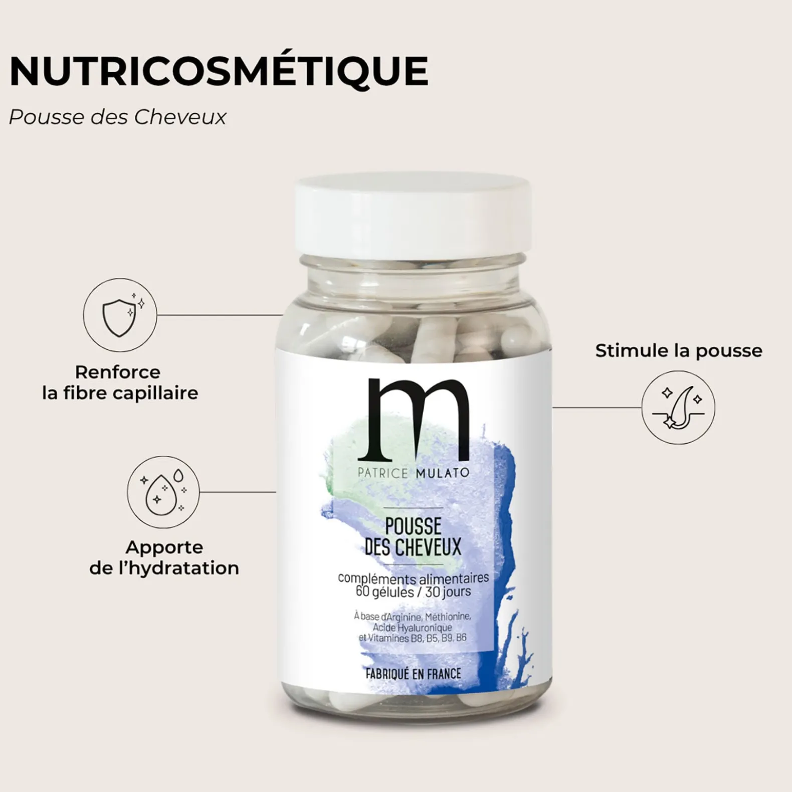 Complément alimentaire pousse des cheveux cure 3 mois