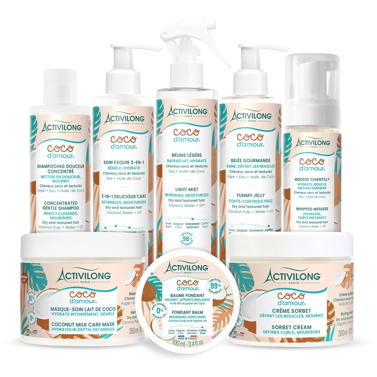 Crème sorbet cheveux secs et texturés Coco d'amour
