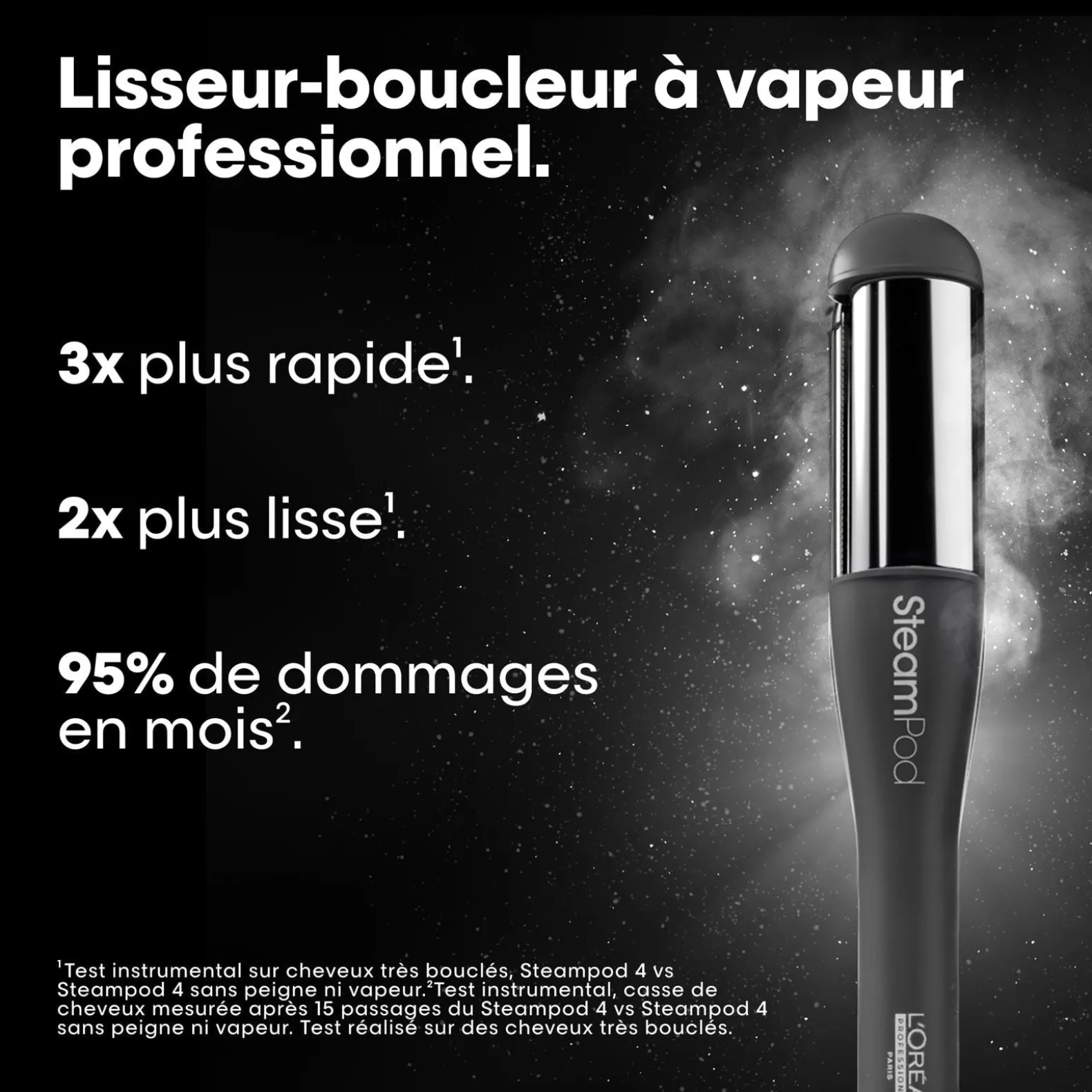 Duo SteamPod 4 édition limitée Meteora et soin lissant