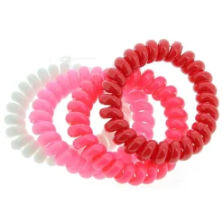 Elastiques scoubidou 4 couleurs roses et blanc