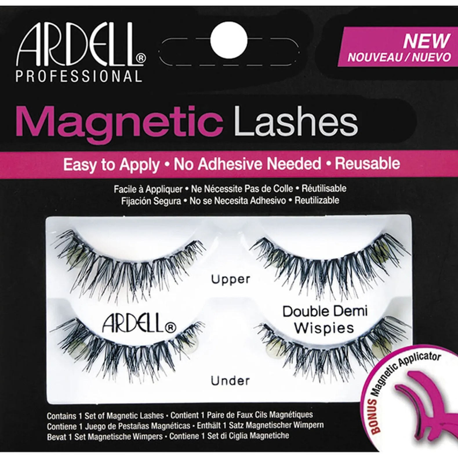 Faux cils et applicateur Magnetic Double Demi Wispies