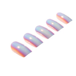 Faux ongle effet chrome retrograde