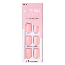 Faux ongles impress color pick me pink