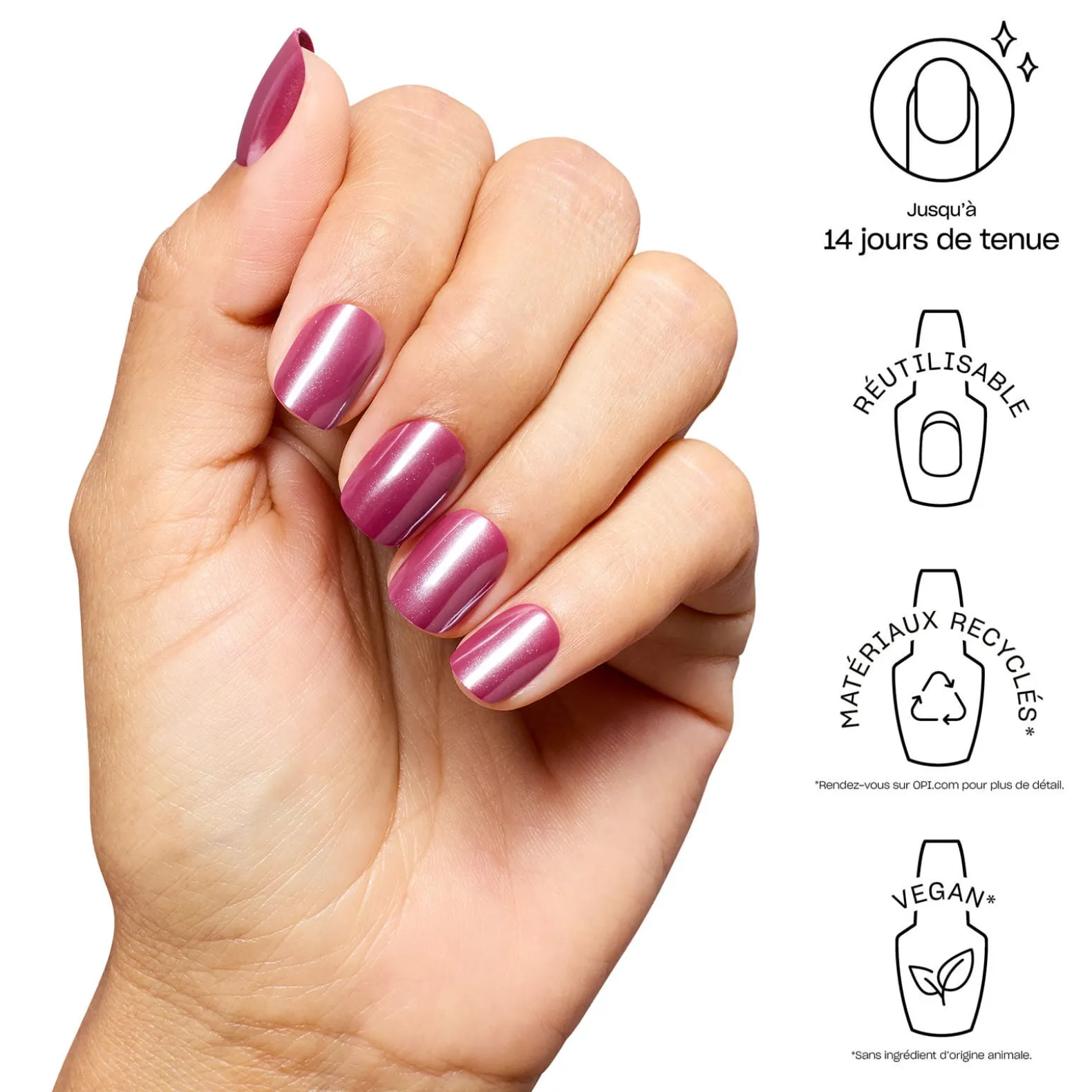 Faux ongles xpress/on cranberry cosmo