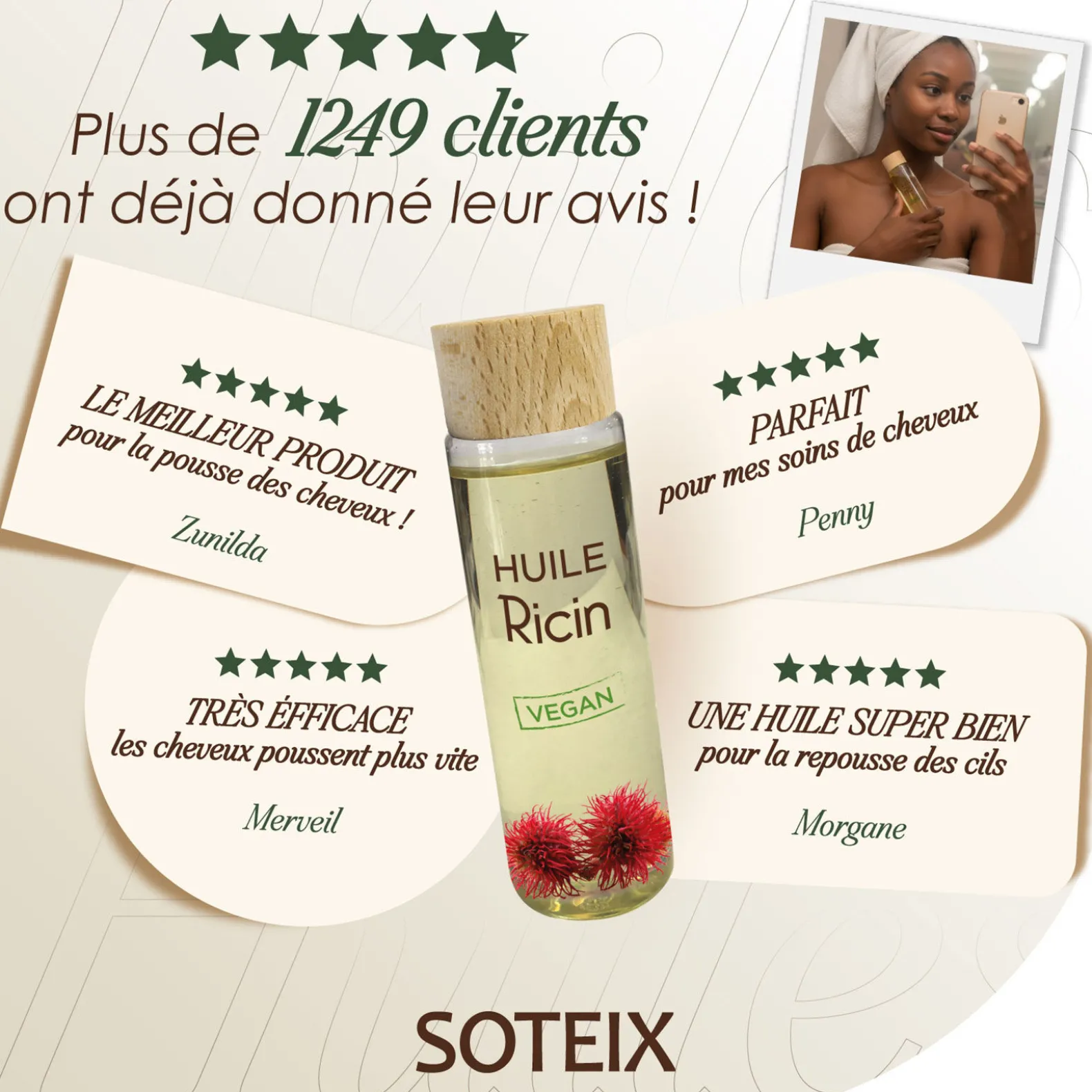 Huile de ricin 200ml