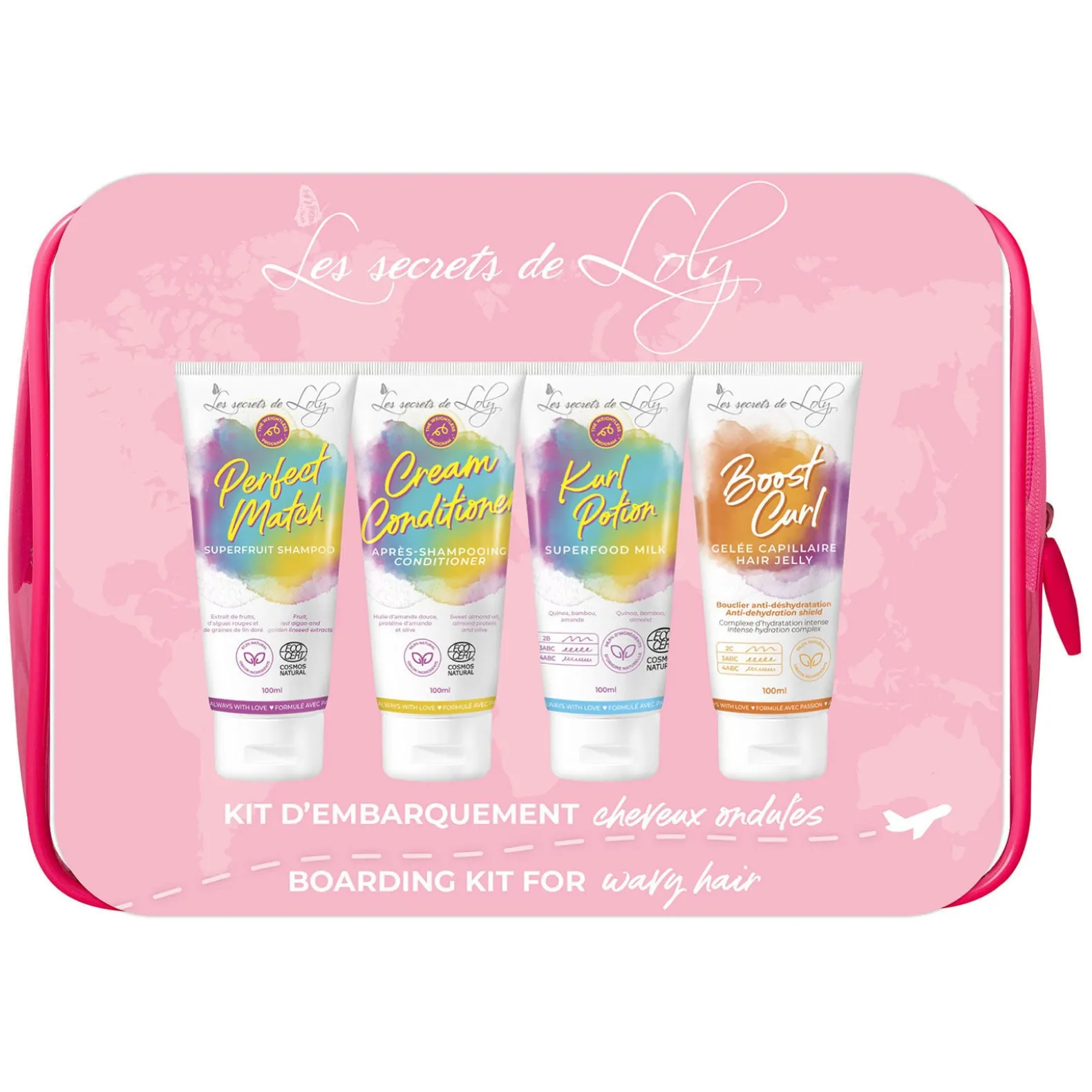 Kit d'embarquement cheveux ondulés