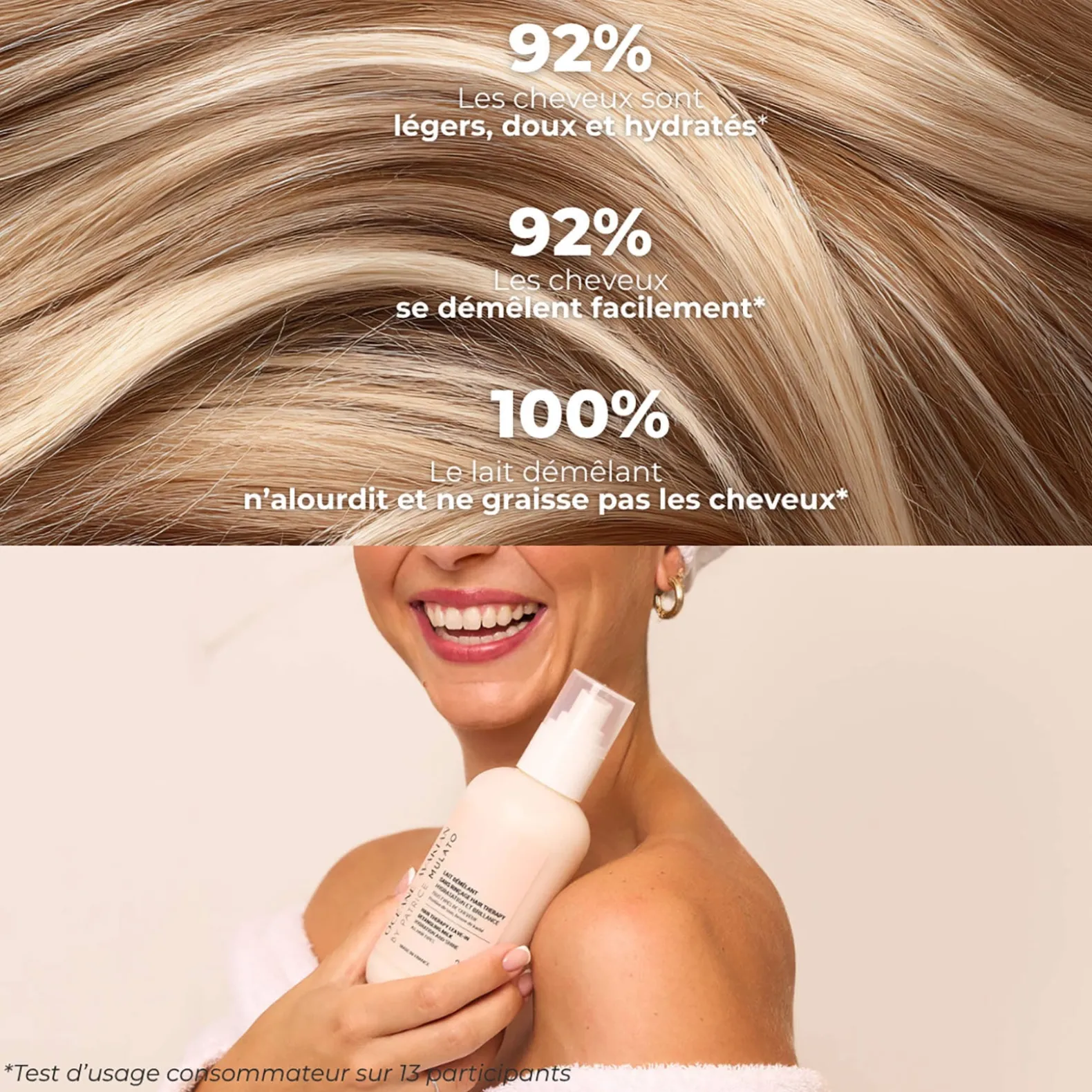 Lait démêlant sans rinçage Hair Therapy