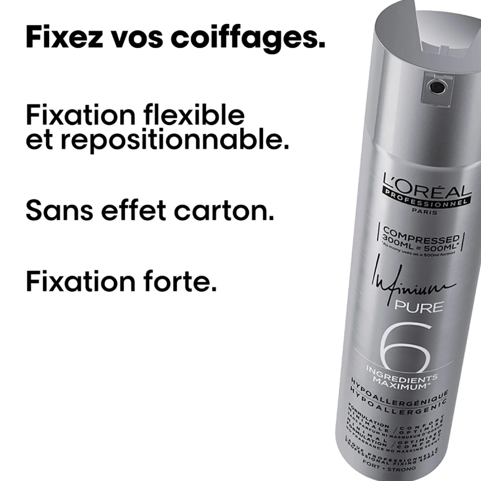 Laque Infinium Pure fixation forte 300ml
