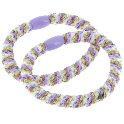 Élastiques tissés sans métal violet clair