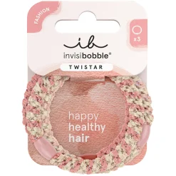 3 Élastiques tressés Twinstar blush braids