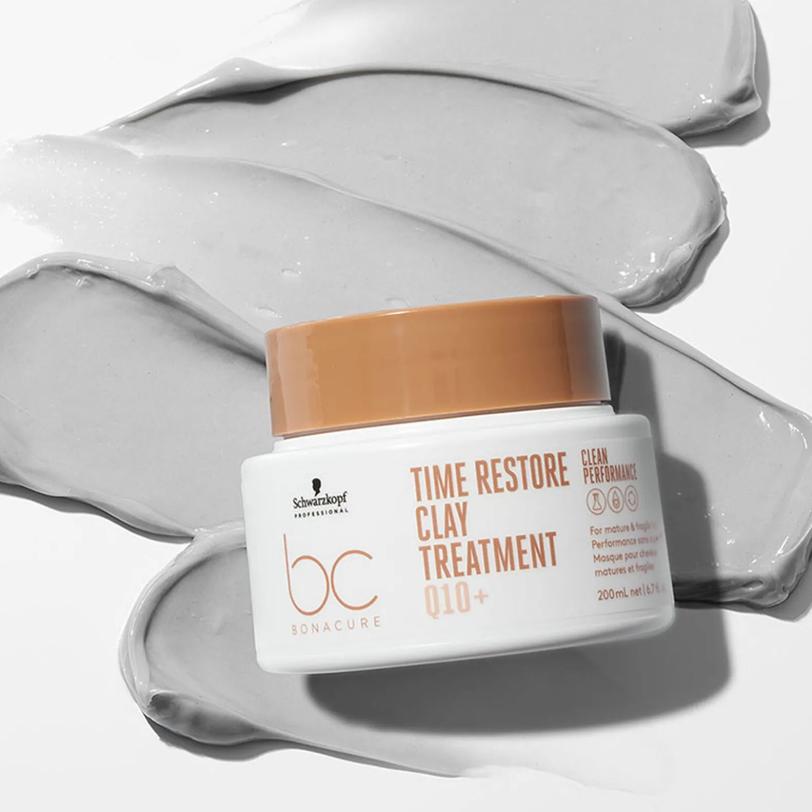 Masque argile renforçateur cheveux matures et fragilisés BC Time Restore 200 ml