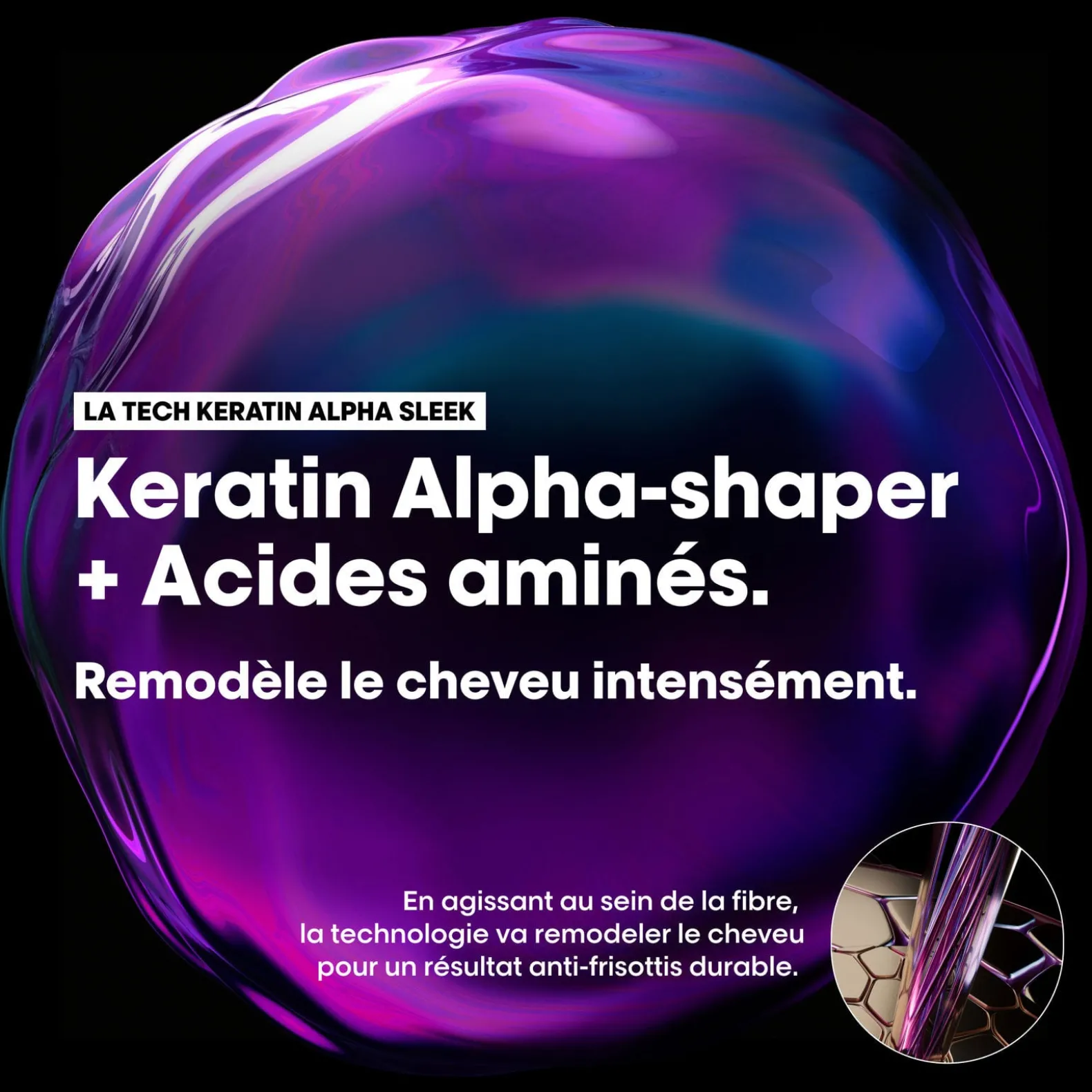 Masque disciplinant Keratin Alpha Sleek 500 ml