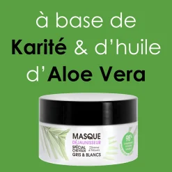 Masque déjaunisseur cheveux gris & blancs Gamme Nature
