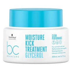 Masque hydratant cheveux normaux à secs ou bouclés BC Moisture Kick 200ml
