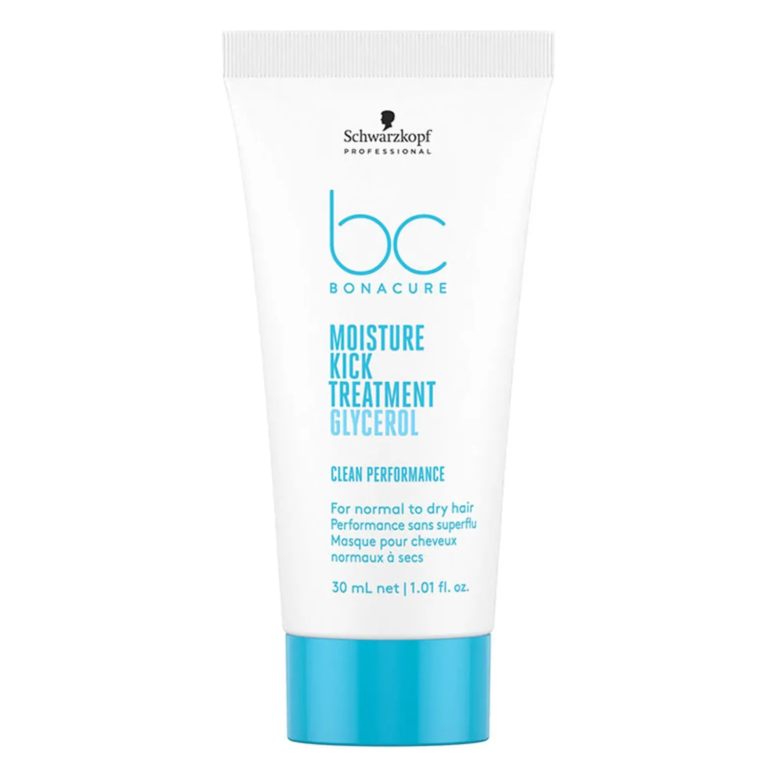 Masque hydratant cheveux normaux à secs ou bouclés BC Moisture Kick 30ml