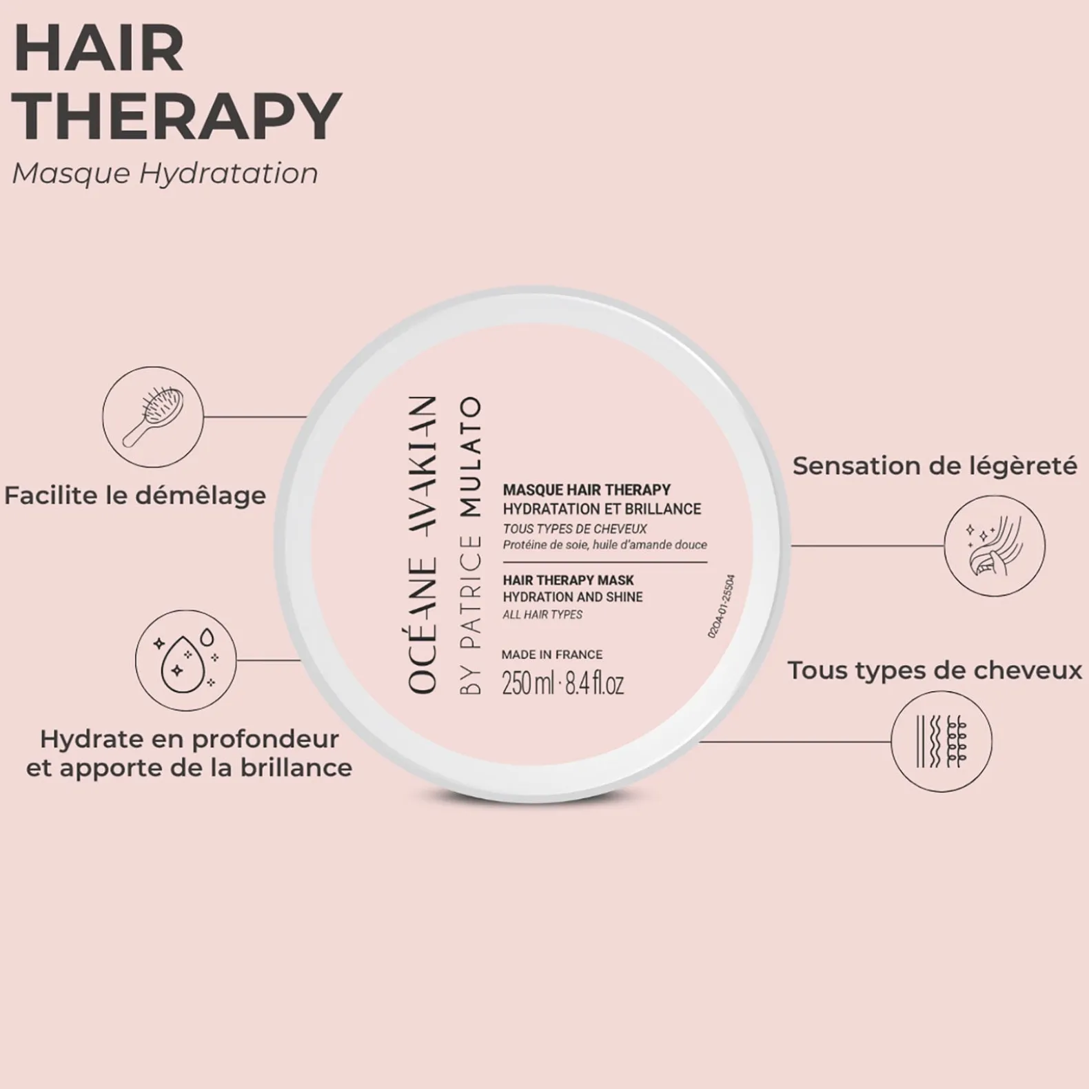 Masque hydratation Hair Therapy 500 ml