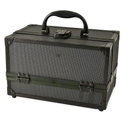 Mini valise make-up en alu noire