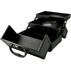 Mini valise make-up en alu noire