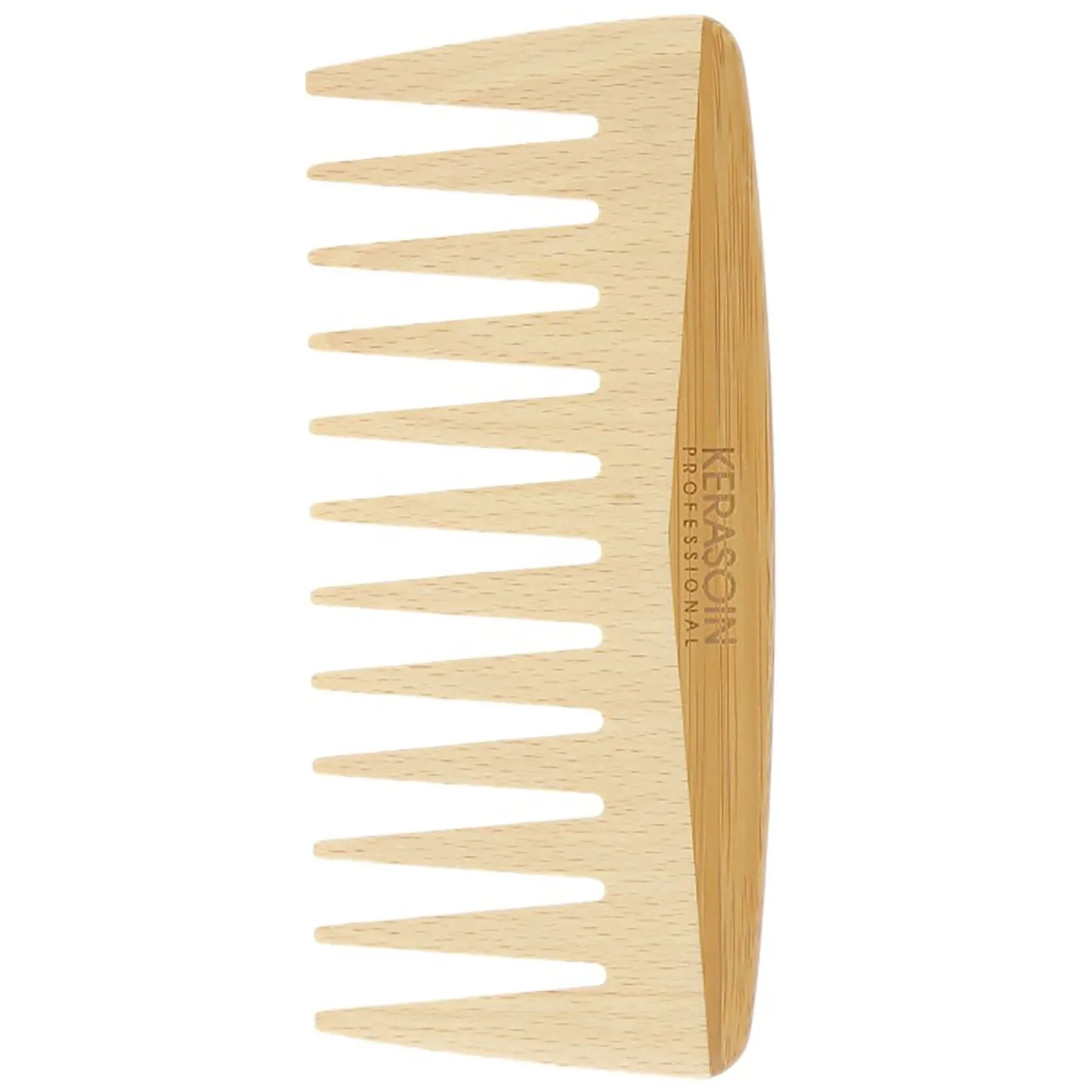 Peigne à dents larges en bois de hêtre 15 cm