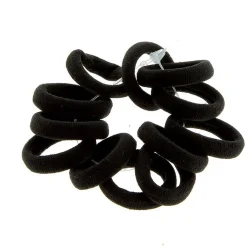 Petits élastiques mousse noirs