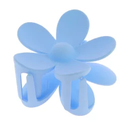 Pince croco fleur bleu