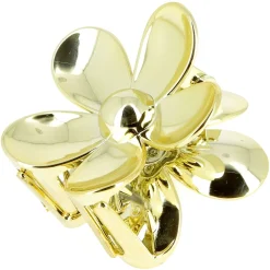 Pince croco fleur dorée