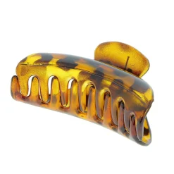 Pince croco léopard brillant
