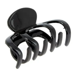 Pince croco plastique large noire