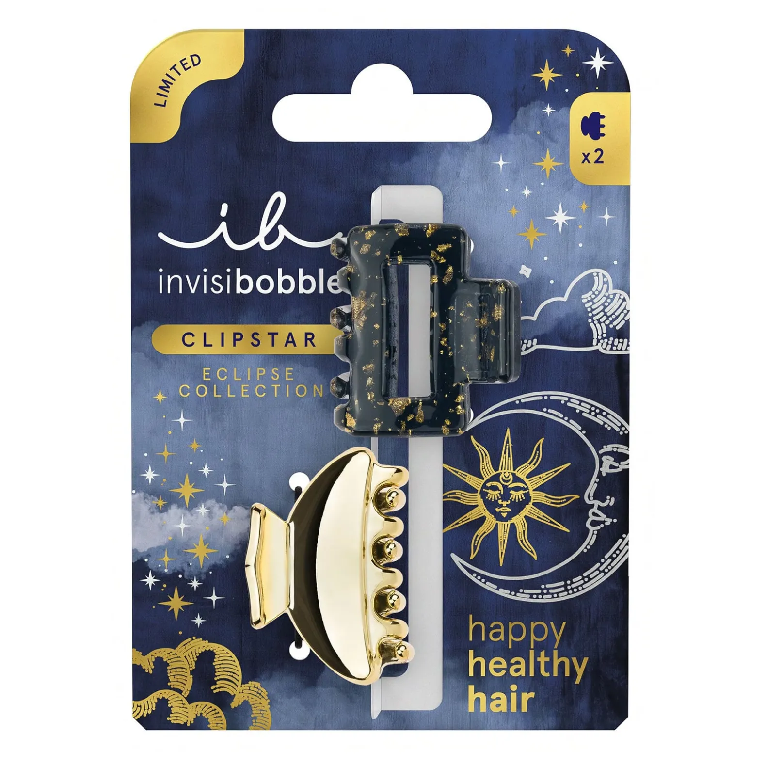 2 Pinces Clipstar Lunar Glam Éclipse