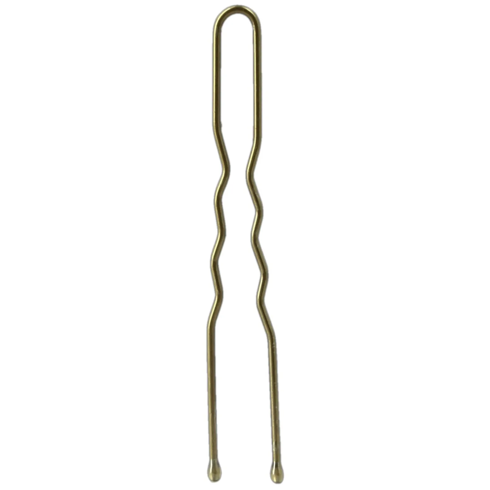24 Épingles ondulées courtes bronze