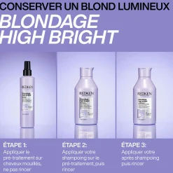 Pré-traitement illuminant pour cheveux blonds Blondage High Bright