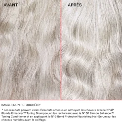 Routine cheveux blonds