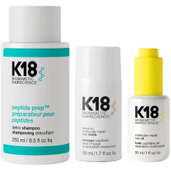 Routine cheveux détoxifiés + réparés