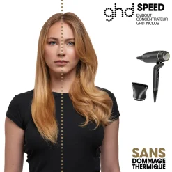 Sèche-cheveux Speed + embout précis + spray volume